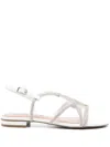 Bibi Lou Woman Sandals White Size 7 Textile Fibers In White