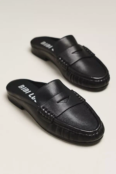Bibi Lou Loafer Mules In Black