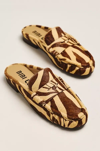 Bibi Lou Loafer Mules In Brown
