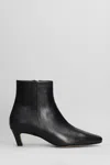 Bibi Lou Magda High Heels Ankle Boots In Black Leather In Black