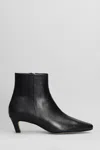 Bibi Lou Magda High Heels Ankle Boots In Black Leather In Black