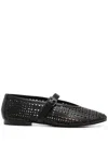 Bibi Lou Mesh-panelling Ballerina Shoes In Black