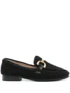 Bibi Lou Woman Loafers Navy Size 6 Textile Fibers In 黑色