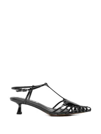 Bibi Lou May Heart-motif Sandals In Black