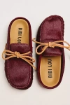 Bibi Lou Moc Slide Flats In Red