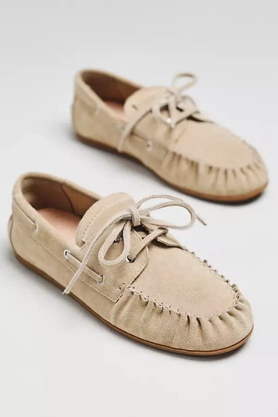 Bibi Lou Moccasin Boat Shoes In Neutral