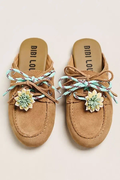 Bibi Lou Mule Boat Shoes In Sand