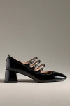 Bibi Lou Multi-strap Mary Jane Heels In Black