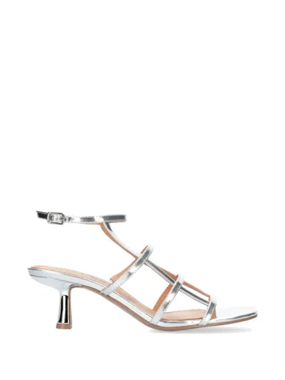 Bibi Lou Multi-strap Sandals In Silver
