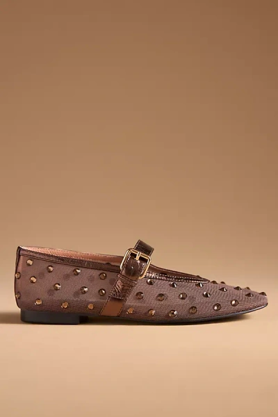 Bibi Lou Naila Mesh Flats In Brown