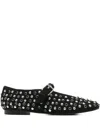 Bibi Lou Naila Studded Ballet Flats In Black