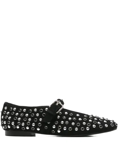 Bibi Lou Naila Studded Ballet Flats In Black