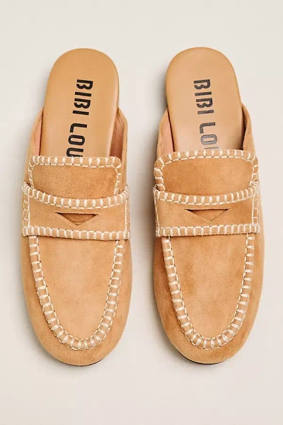 Bibi Lou Nela Suede Slip-on Loafers In Brown