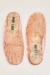Bibi Lou Netted Jelly Mules In Orange