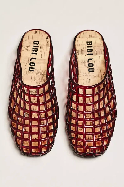 Bibi Lou Netted Jelly Mules In Multi