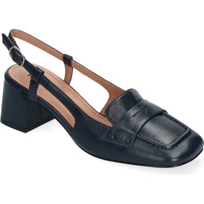 Bibi Lou Niky Slingback Loafer Pump In Marino