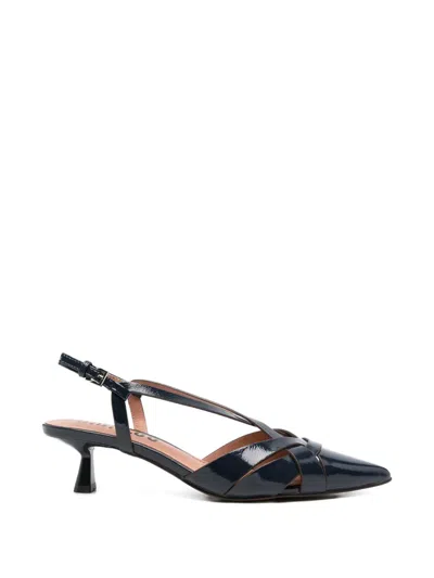 Bibi Lou Nolia Leather Mules In Blue