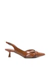 Bibi Lou Nolia Leather Mules In Brown