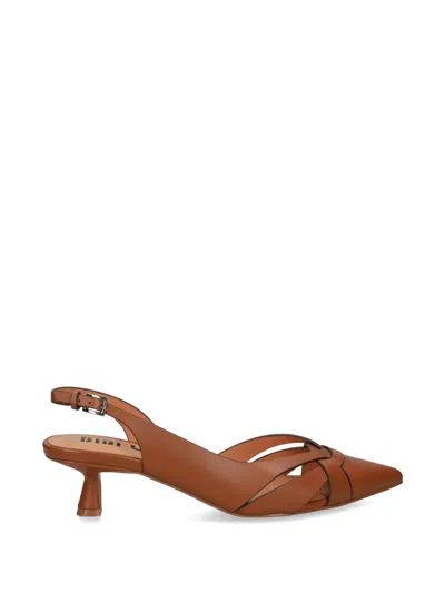 Bibi Lou Nolia Slingback Pumps In Brown