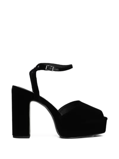 Bibi Lou Omen Platform Ankle-strap Sandals In Black