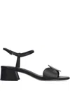Bibi Lou Onami Leather Sandals In Black