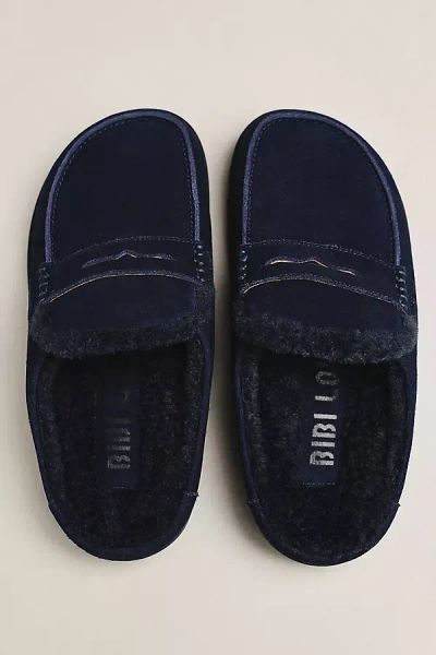 Bibi Lou Platform Loafer Mules In Blue