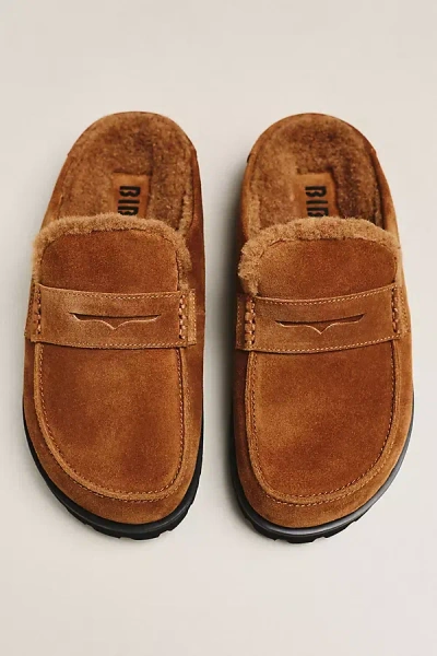 Bibi Lou Platform Loafer Mules In Orange