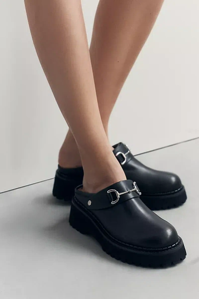 Bibi Lou Platform Mules In Black