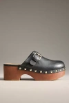 Bibi Lou Platform Studded Clogs In Black