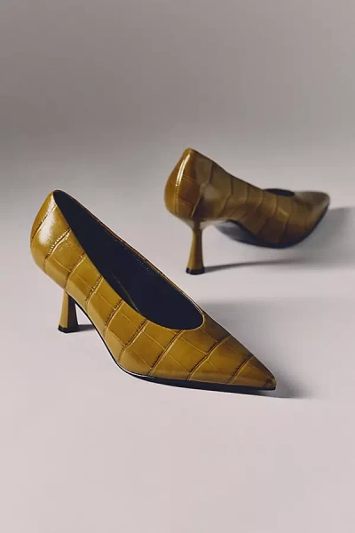 Bibi Lou Pointed-toe Pumps In Green