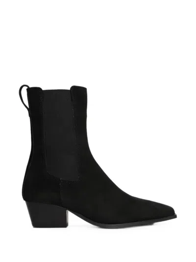 Bibi Lou Pointed-toe Chelsea Boots In Black