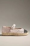 Bibi Lou Raffia Mary Jane Flats In Pink