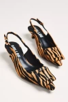 Bibi Lou Robin 2 Slingback Heels In Brown