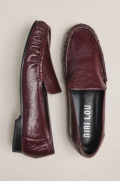 Bibi Lou Ruched Loafers In Brown