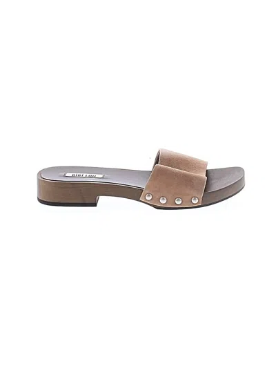 Pre-owned Bibi Lou Sandals In Brown