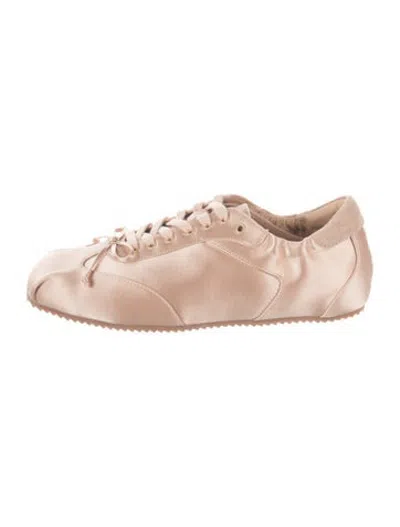 Pre-owned Bibi Lou Satin Sneakers In Neutrals