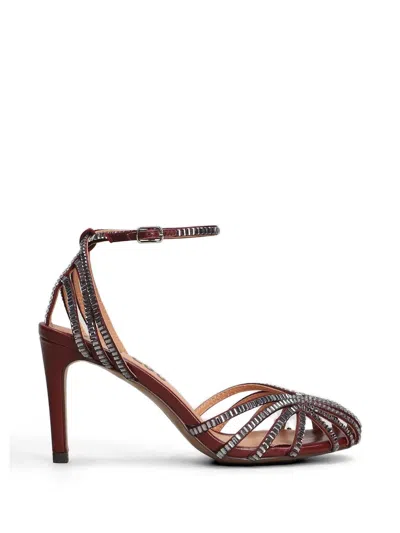 Bibi Lou Serabi Crystal-embellished Cage Sandals In Multi