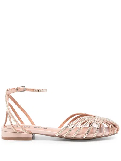 Bibi Lou Serabi Flat Pumps In Pink
