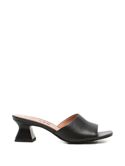 Bibi Lou Square Toe Mules In Black