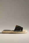 Shop Bibi Lou Suede Espadrille Slide Sandals In Black