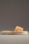 Bibi Lou Suede Espadrille Slide Sandals In Yellow