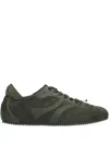 Bibi Lou Suede-panelled Sneakers In Green