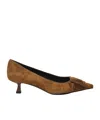 Bibi Lou Suede High Heels In Brown