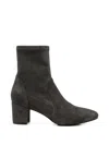 Bibi Lou Suede-effect Block-heel Ankle Boots In Multi