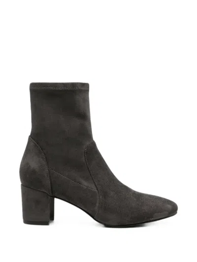 Bibi Lou Suede-effect Block-heel Ankle Boots In Multi