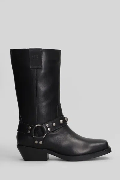 Bibi Lou Texan Ankle Boots In Black
