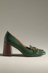 Bibi Lou Valencia Wood Stacked Heels In Green