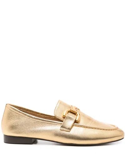 Bibi Lou Vela Horsebit-detail Loafers In Gold