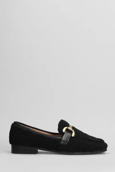 Bibi Lou Vela Loafer Loafers In Black Wool