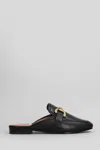 Bibi Lou Vela Horsebit-detail Slippers In Black